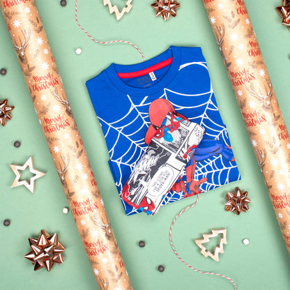 Personalised Pyjama Set Spider-Man - Blue