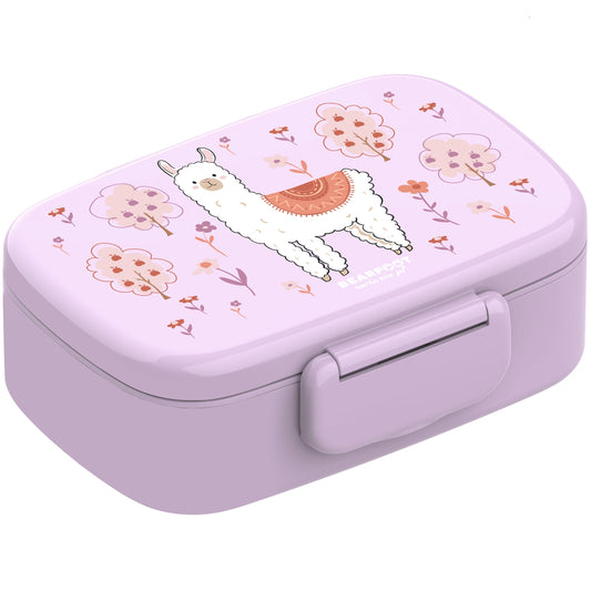 Kids' Lunch Box with Compartments, Lightweight & Leak-Proof - Llama
