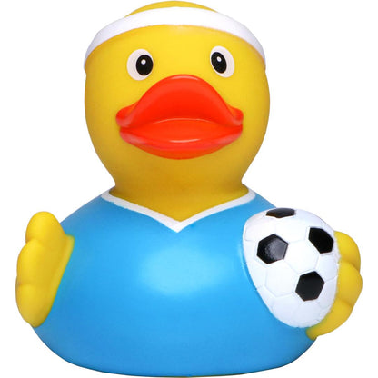 Blue footballer duck
