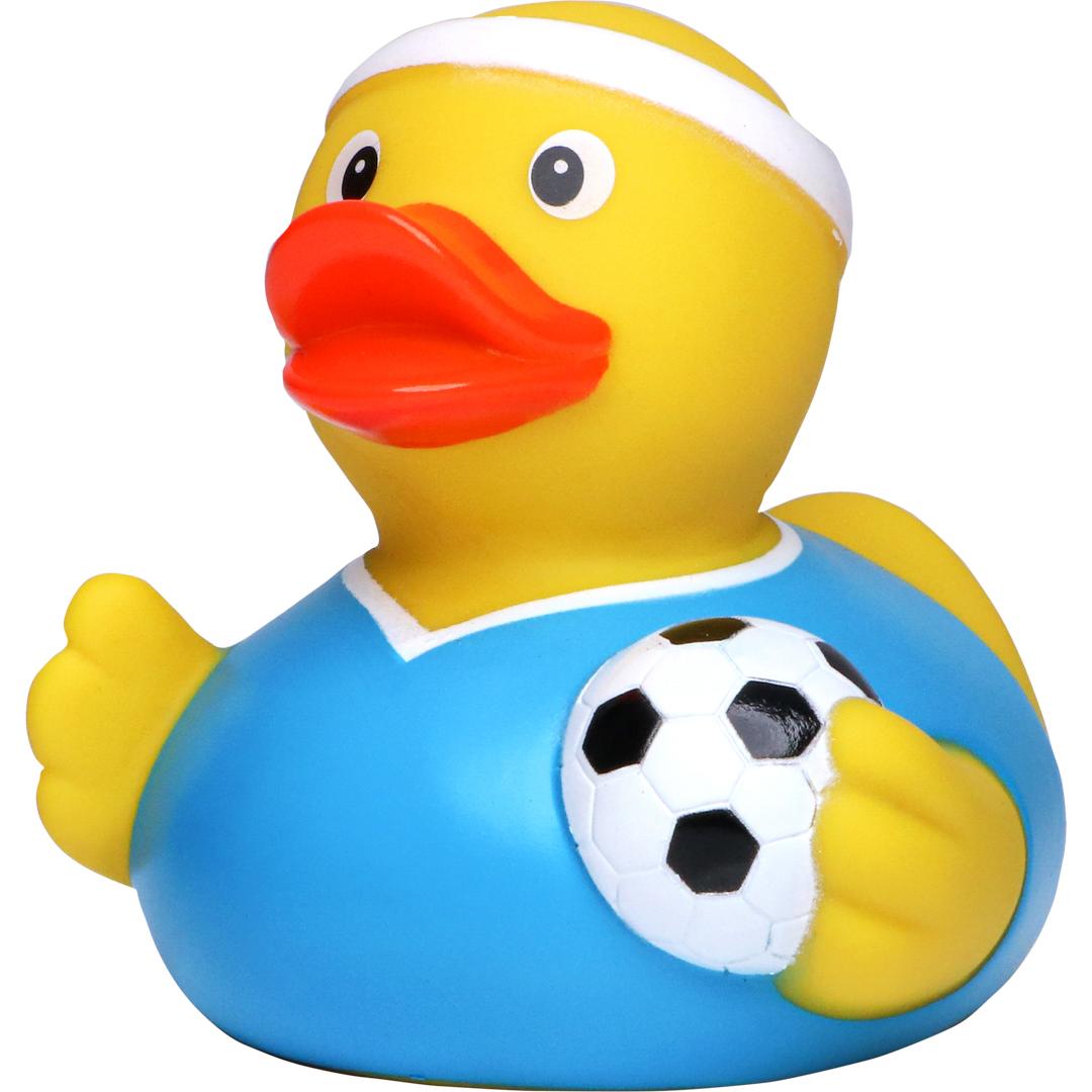 Blue footballer duck