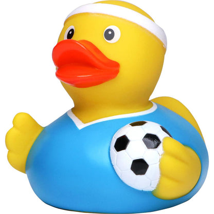 Blue footballer duck