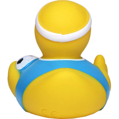 Blue footballer duck