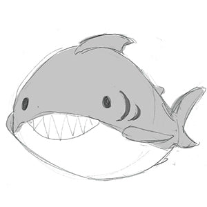 Peluche Squishable – Grand Requin Blanc