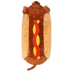 Peluche Squishable – Teckel Hot-Dog
