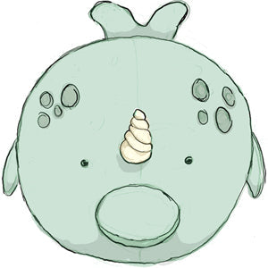 Peluche Squishable – Narval