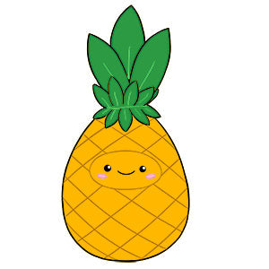 Peluche Micro Comfort Food – Ananas
