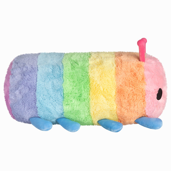 Peluche Squishable – Chenille Arc-en-Ciel