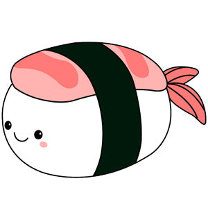Peluche Comfort Food Squishable – Sushi Crevette