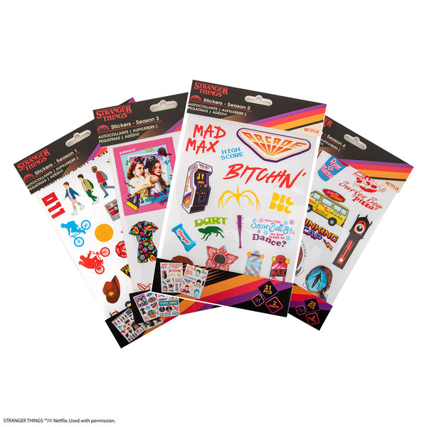 Stranger Things Seasons 1-4 Sticker Collection