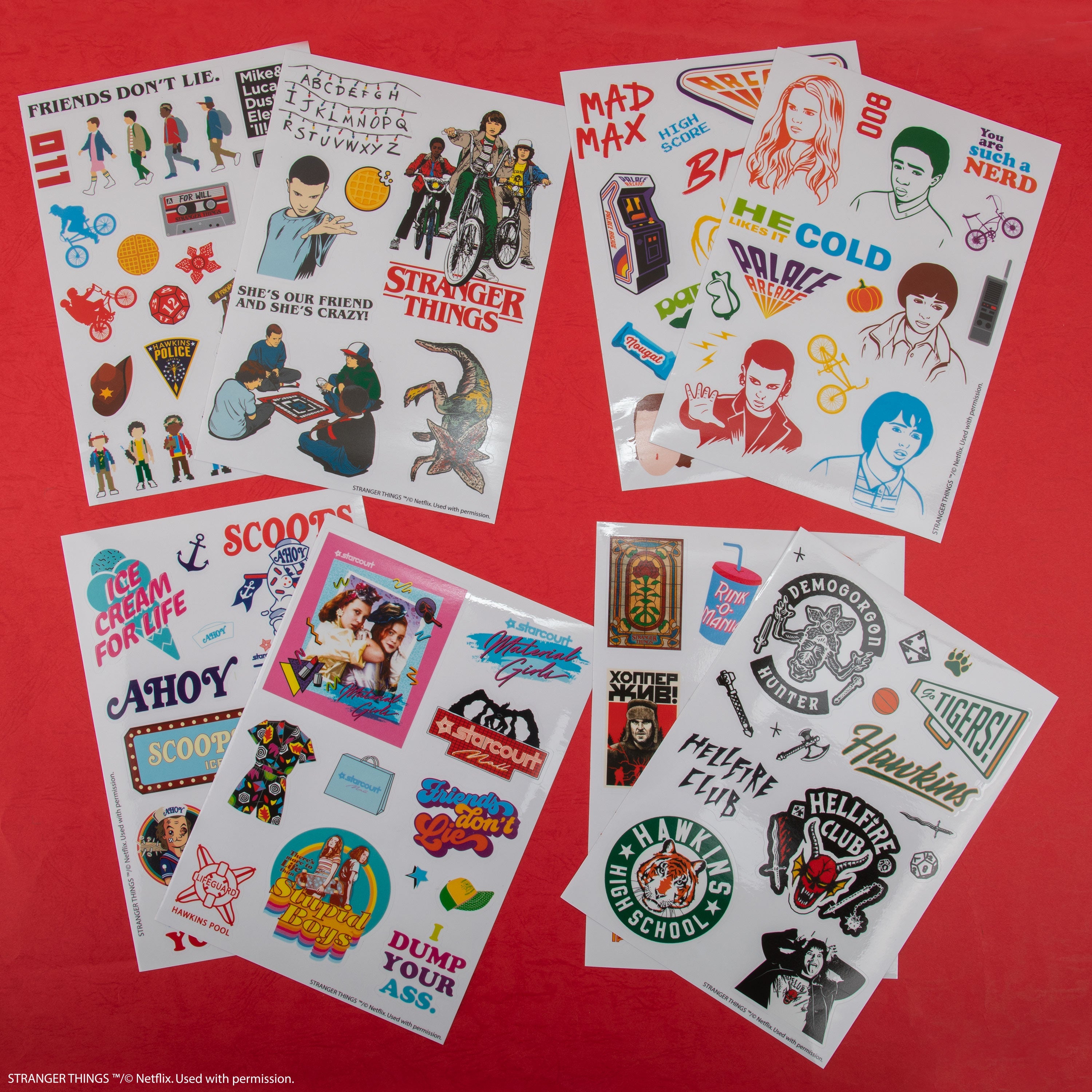 Stranger Things Seasons 1-4 Sticker Collection
