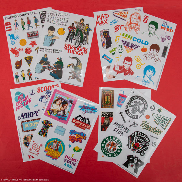 Stranger Things Seasons 1-4 Sticker Collection