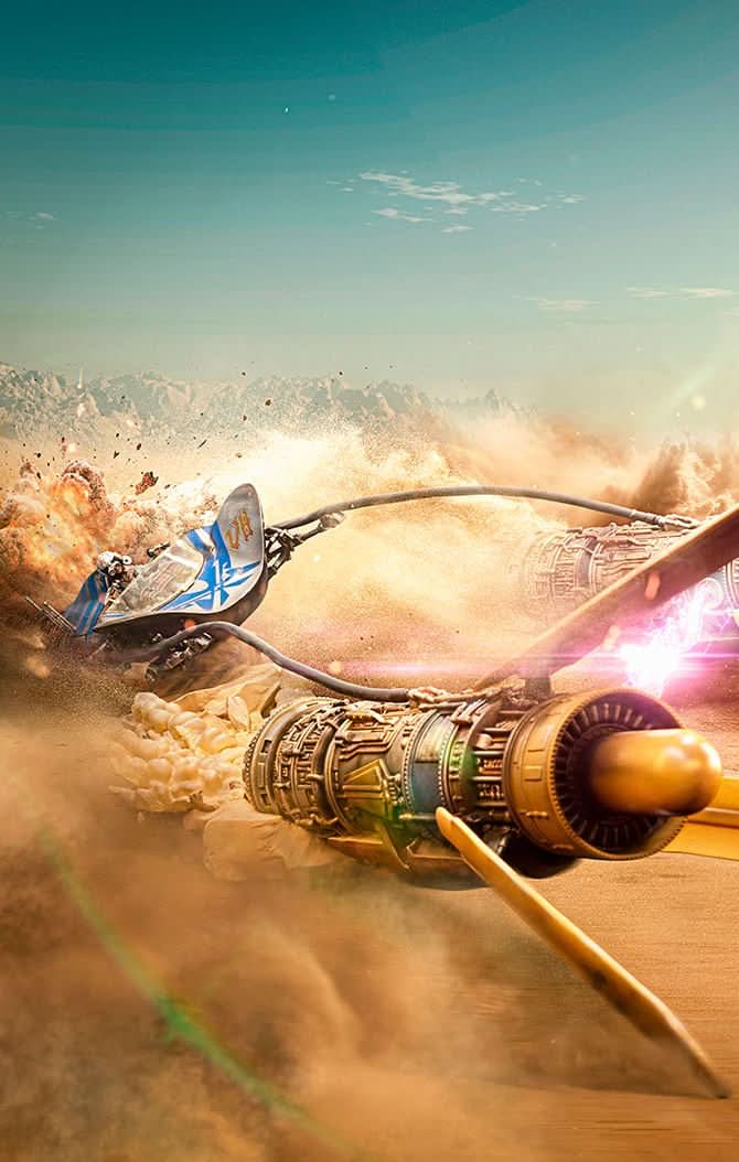 Anakin's Podracer Statue - Star Wars - Demi Art Scale 1/20