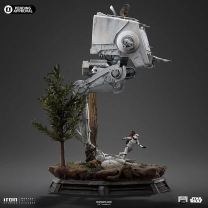 AT-ST and Chewbacca Statue - Star Wars - Demi Art Scale 1/20 - Iron Studios
