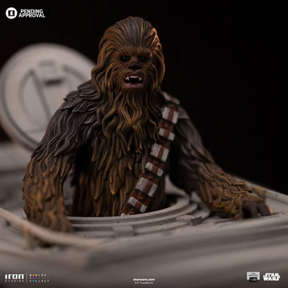 AT-ST and Chewbacca Statue - Star Wars - Demi Art Scale 1/20 - Iron Studios