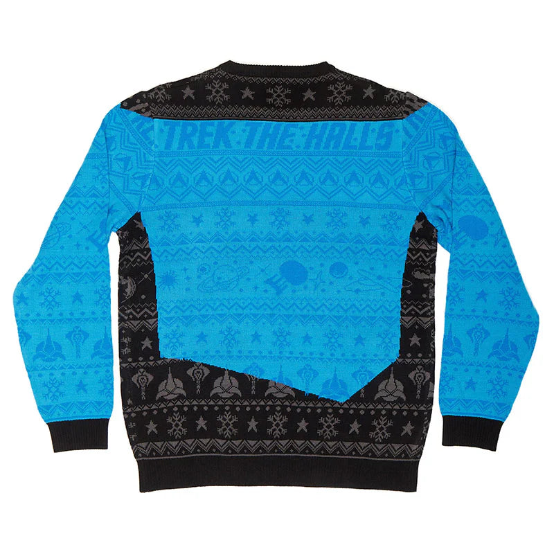 Pull de Noël Star Trek Bleu
