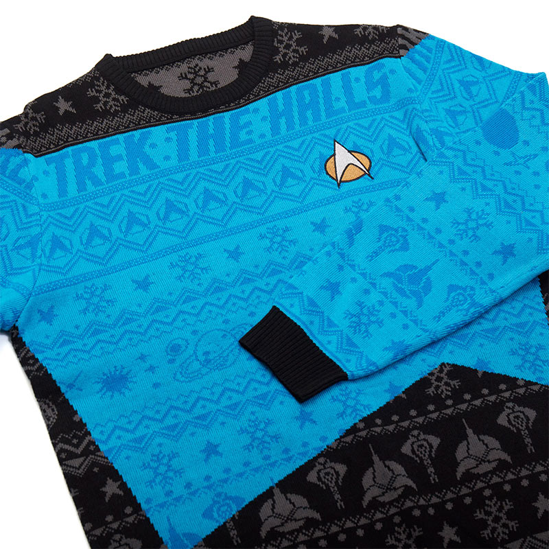 Weihnachtspullover Star Trek Bleu
