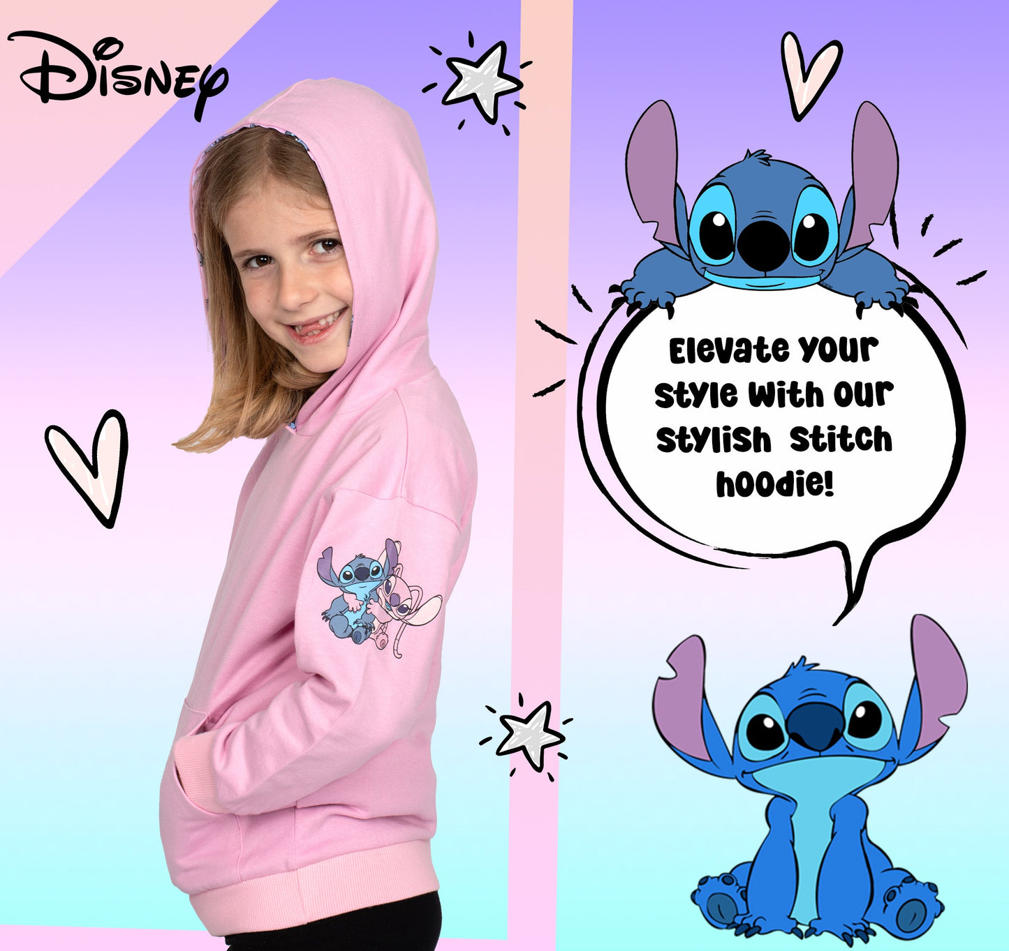 Disney Stitch Personalized Hoodie