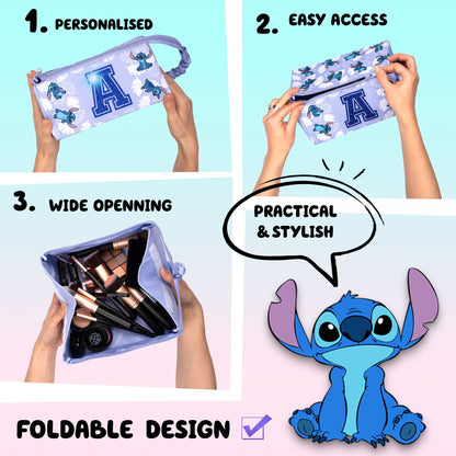 Stitch Make-up Bag - Glitter Letter
