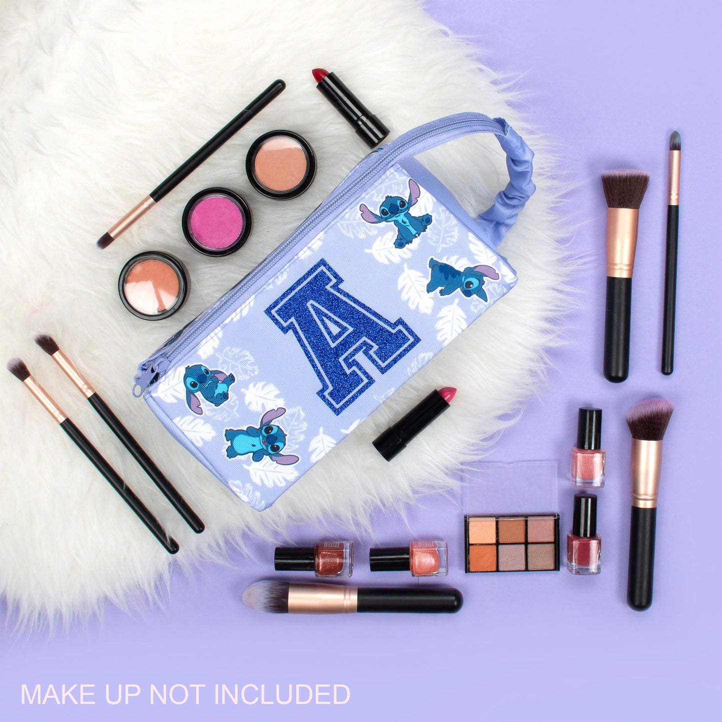 Stitch Make-up Bag - Glitter Letter