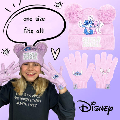 Disney Lilo & Stitch Winter Hat & Gloves Set fille