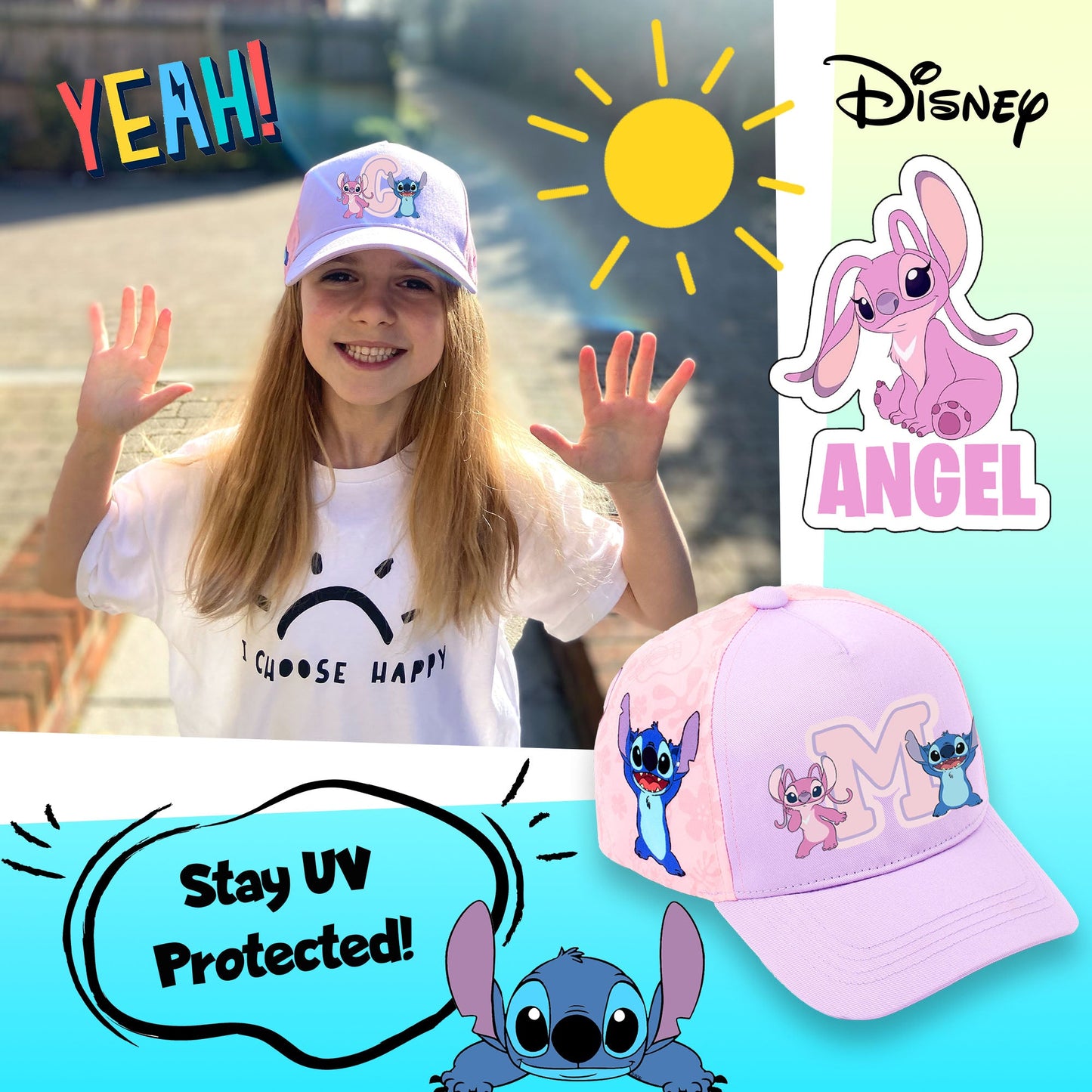 Personalized Summer Hat - Stitch