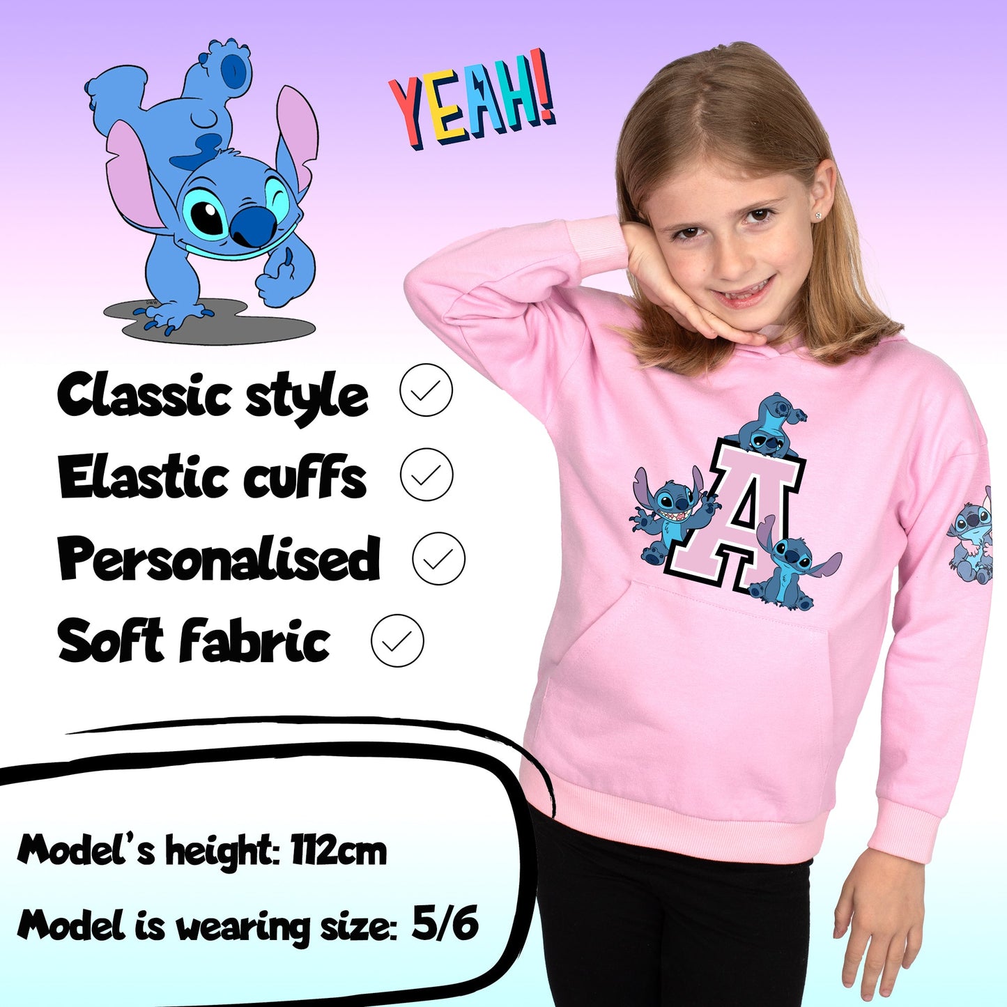 Disney Stitch Personalized Hoodie