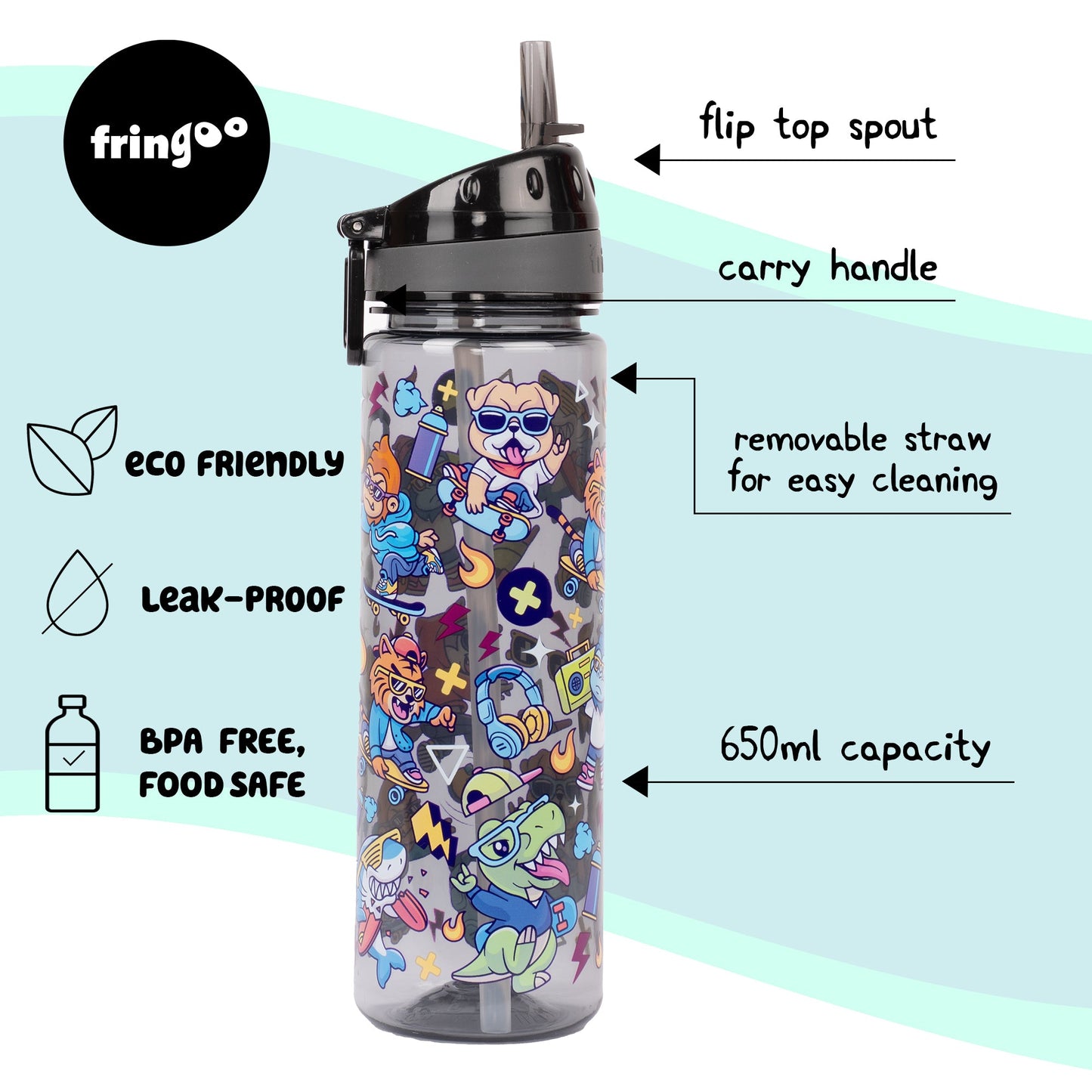 Straw Bottle – Cool Dude