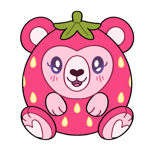 Peluche Mini Squishable – Ours Fraise
