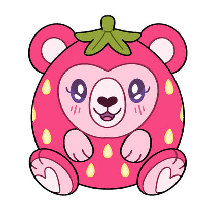 Peluche Mini Squishable – Ours Fraise