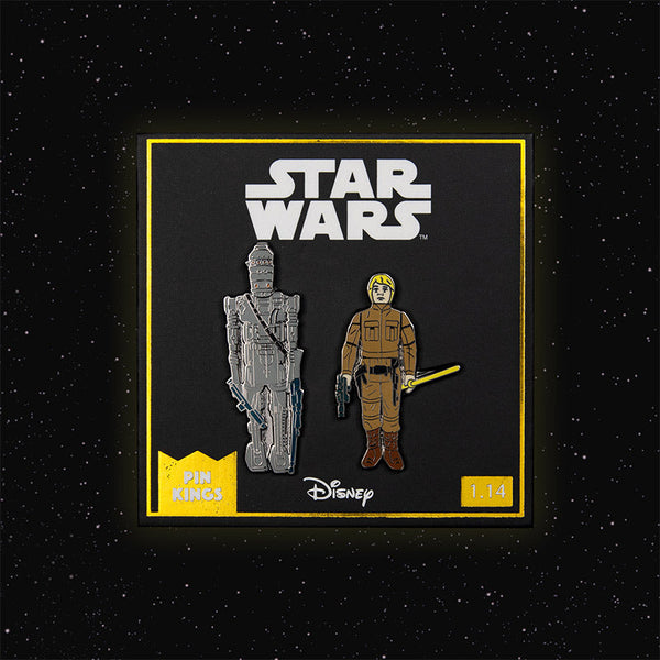 Star Wars Pin Set 1.14 – IG-88 and Luke Skywalker (Bespin Fatigues)