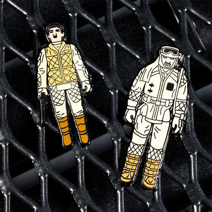 Pin's Star Wars Set 1.19 – Leia (Hoth Outfit) and Rebel Commander