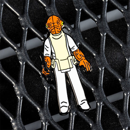 Star Wars Pin Set 1.26 – Admiral Ackbar and Luke Skywalker (Jedi Knight Outfit)