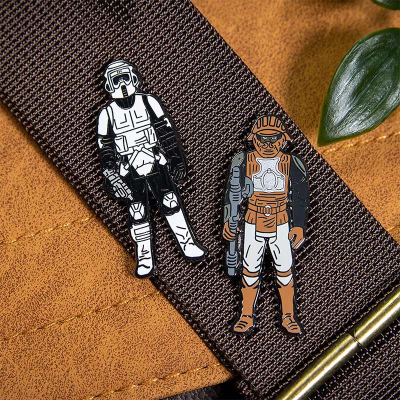 Star Wars Pin Set 1.33 – Biker Scout and Lando Calrissian (Skiff Guard Disguise)