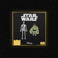 Pin’s Star Wars Set 1.35 – 8D8 et Princesse Leia Organa (poncho de combat)