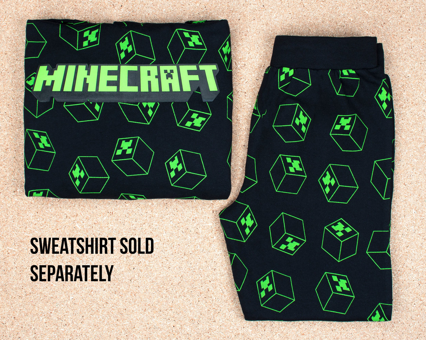 Minecraft Joggers – noir & vert Pattern