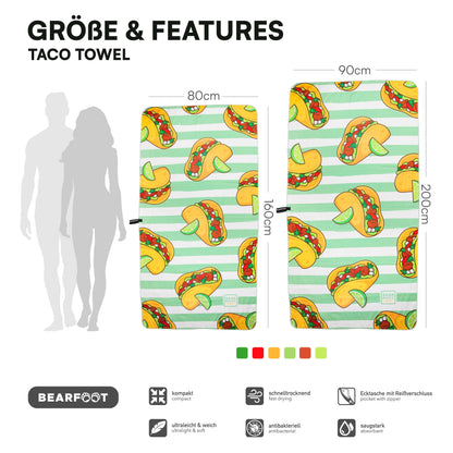 Taco Beach Towel - Microfiber