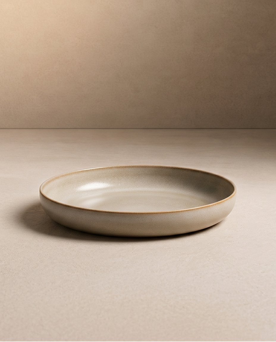 Terra Porcelanic Assiette à pâtes en grès 22 cm
