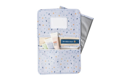 Diaper bag with integrated changing mat
