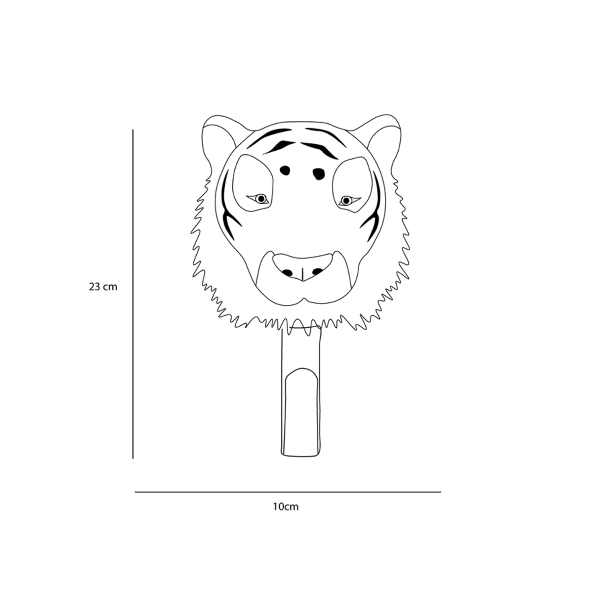 Porte-manteau peluche tigre