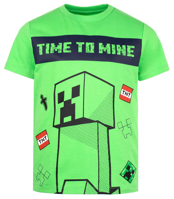 Pyjama Minecraft – Short Sleeve – vert
