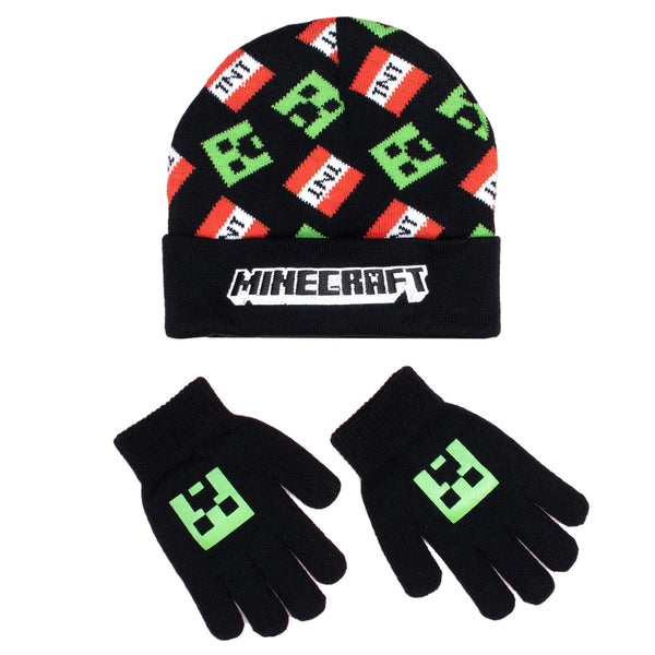Ensemble bonnet et gants – Minecraft Set