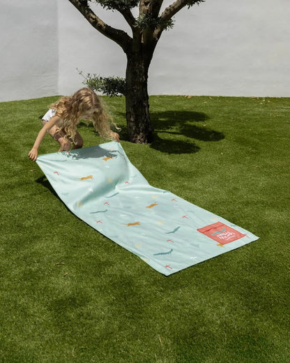 Toalla playa verde infantil - ALAN