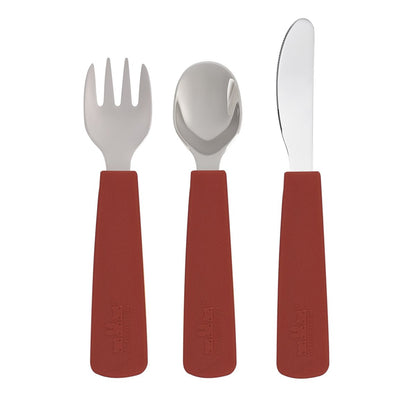 Rust children's cutlery set