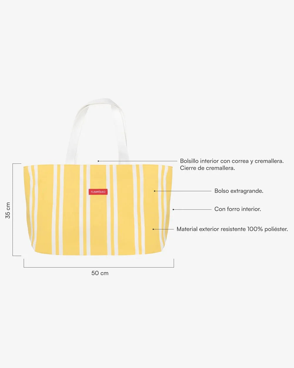 Tote bag amarilla - PENELOPE