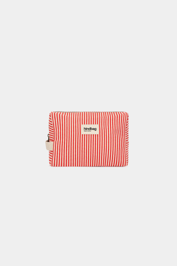 Leon red stripes toiletry bag