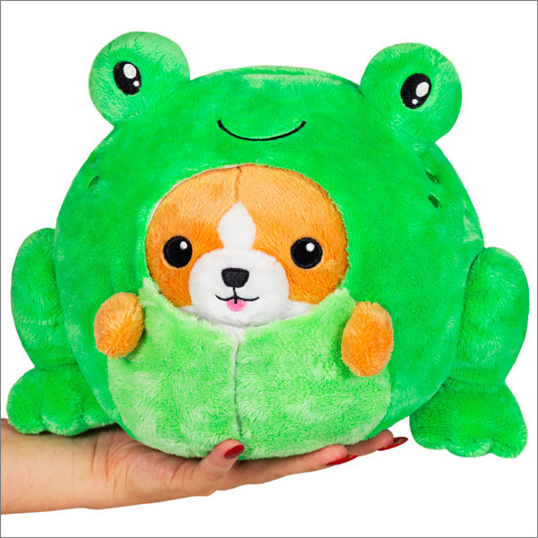 Peluche Undercover Squishable – Corgi en Grenouille