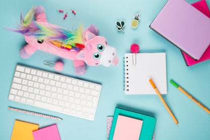 Licorne rose Trousse scolaire