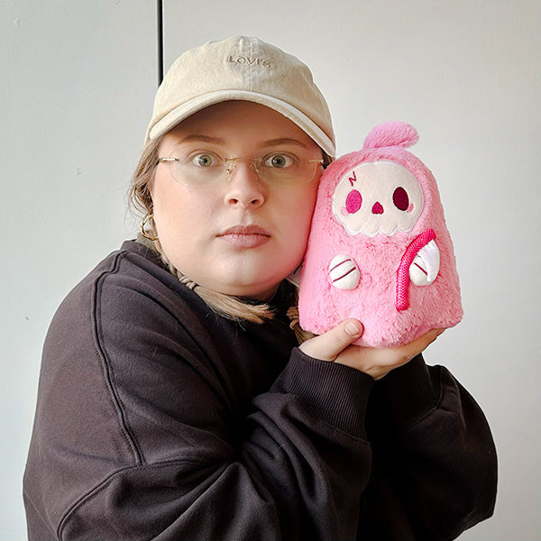 Peluche Snacker – Fête Snacker Rose Faucheuse