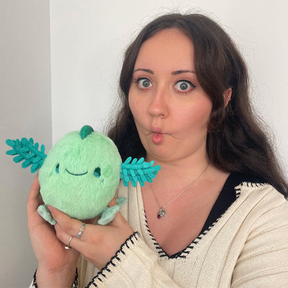 Peluche Snacker – Fête Snacker Menthe Bébé Axolotl