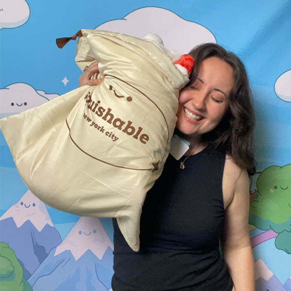 Housse de Rangement Squishable à Cordon – Beige, Grand Format